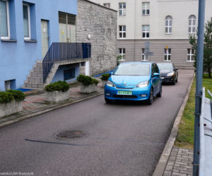 Samochody elektryczne w urzędzie miejskim w Białymstoku [ZDJĘCIA]