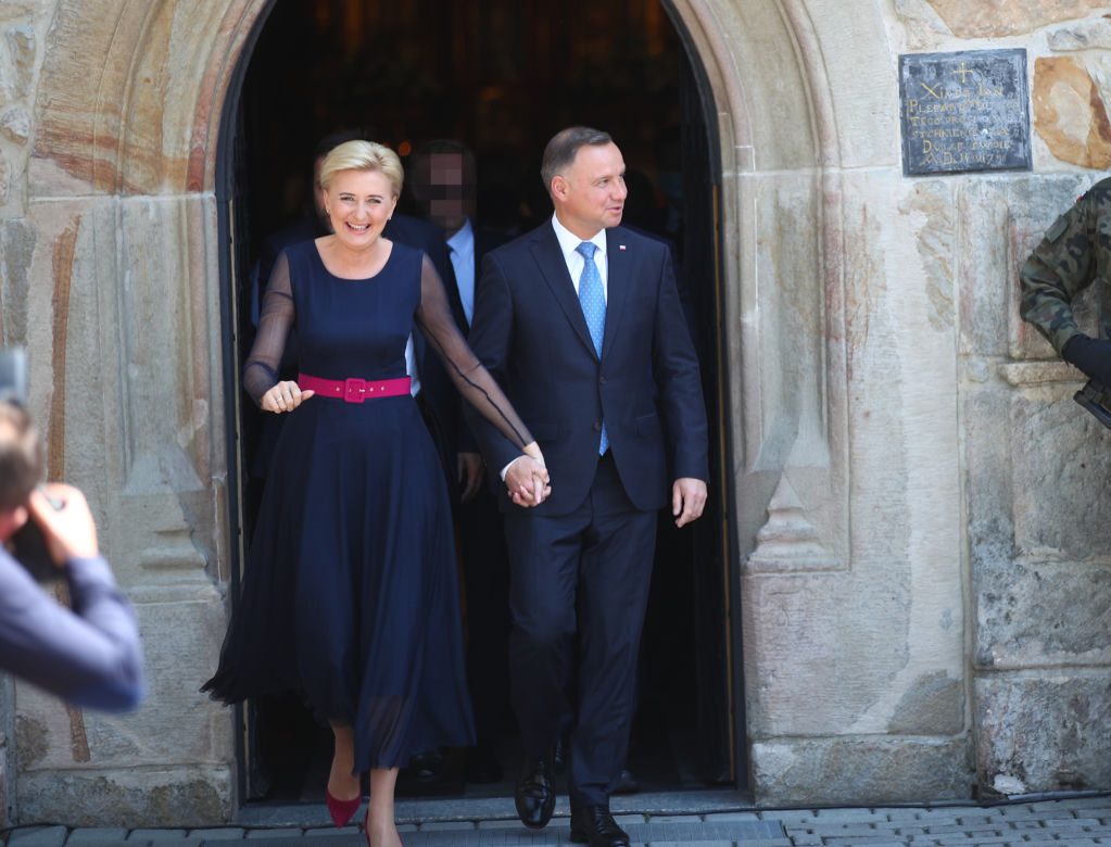 Uśmiechnięta Agata Duda