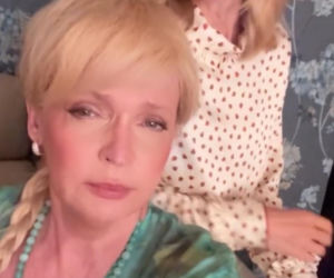 Barwy szczęścia nowy sezon na planie. Małgorzata (Adrianna Biedrzyńska), Malwina (Joanna Gleń)