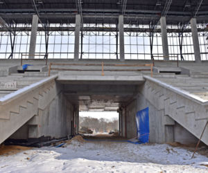 Budowa stadionu w Szczecinie - luty 2021