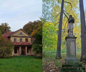 Ma ponad 125 lat i stoi obok dawnego dworu. Niezwykła figura w świętokrzyskiej wsi