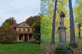 Ma ponad 125 lat i stoi obok dawnego dworu. Niezwykła figura w świętokrzyskiej wsi