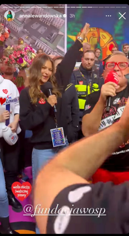 Anna Lewandowska na finale WOŚP 2023