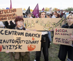 Protest w Piasecznie przeciwko Data Center