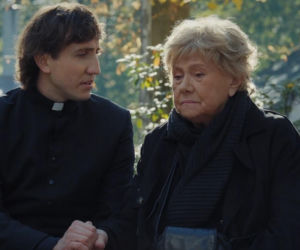 M jak miłość odc. 1910. Ksiądz Grzegorz (Paweł Janyst), Barbara (Teresa Lipowska)