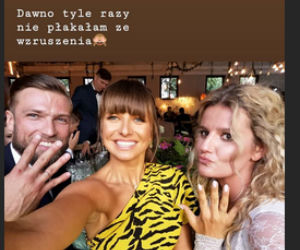 Anna Lewandowska i młoda para