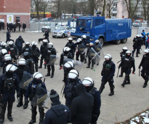 Demolka na stadionie Widzewa po meczu z GKS Tychy