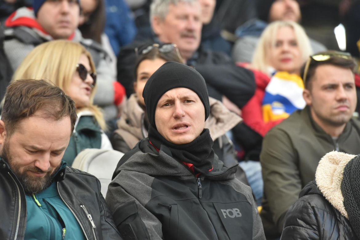 PRES Grupa Deweloperska Toruń - Stelmet Falubaz Zielona Góra, zdjęcia kibiców i zawodników ze sparingu na Motoarenie