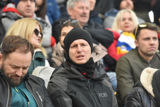 PRES Grupa Deweloperska Toruń - Stelmet Falubaz Zielona Góra, zdjęcia kibiców i zawodników ze sparingu na Motoarenie