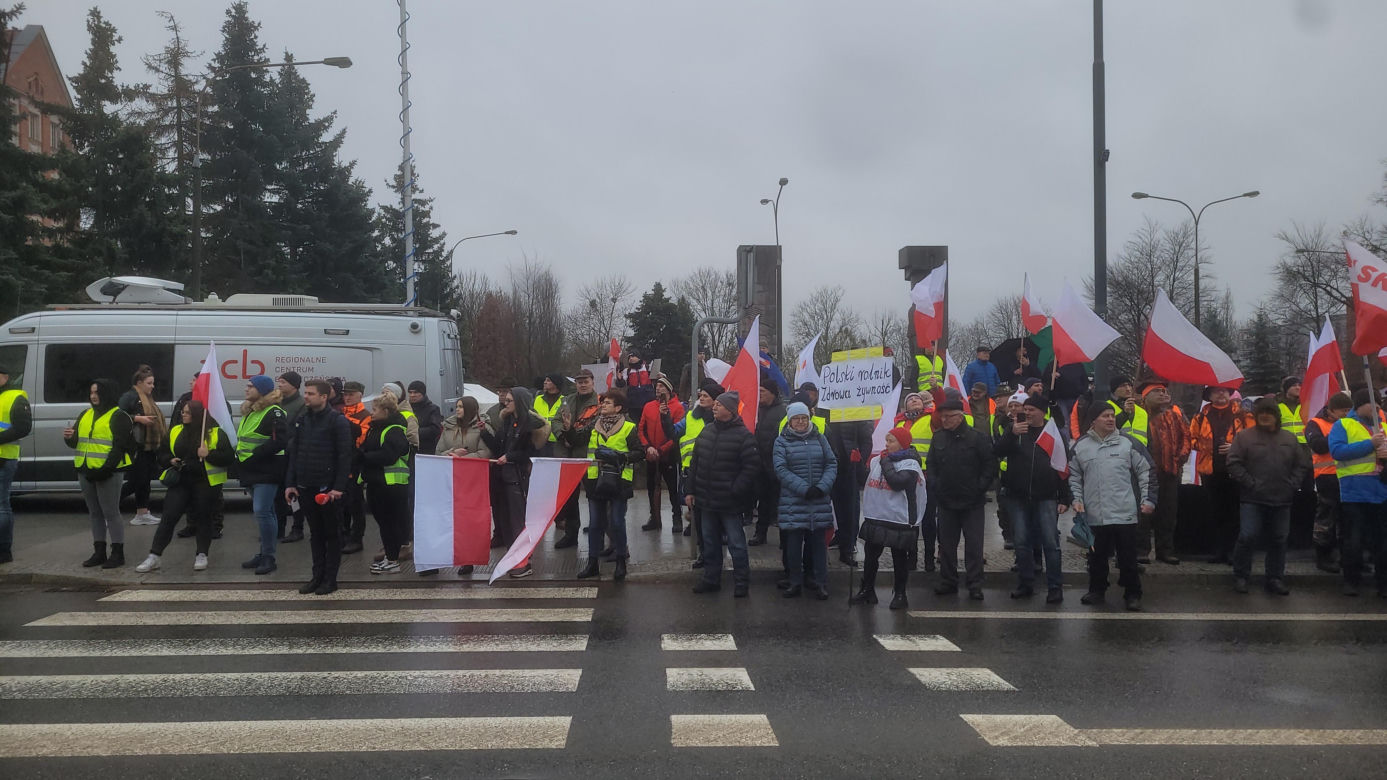 Protest rolników w Olsztynie, 20 lutego 