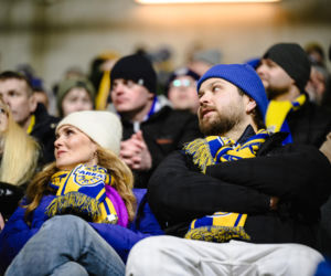 Arka Gdynia - Lechia Gdańsk: Zdjęcia kibiców z derbów Trójmiasta w ramach 23. kolejki PKO BP Ekstraklasy