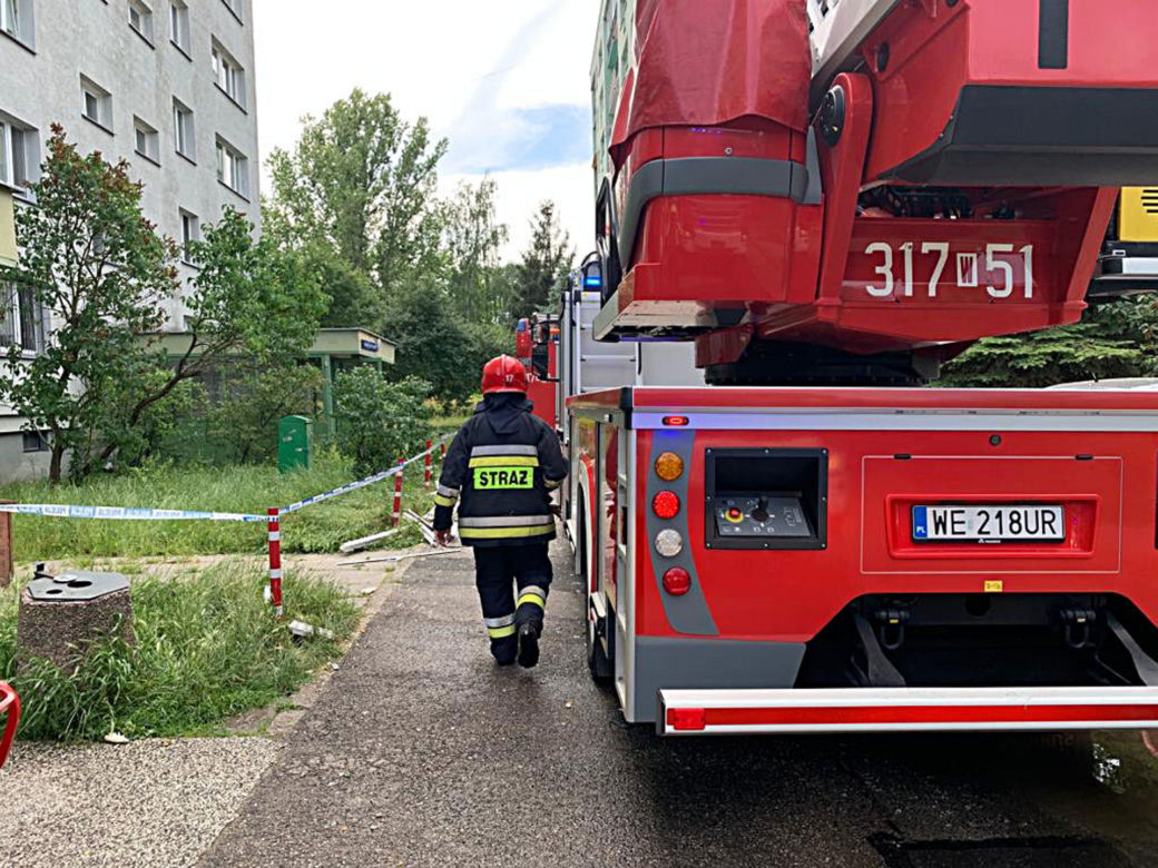 Wybuch w bloku na warszawskim Ursynowie