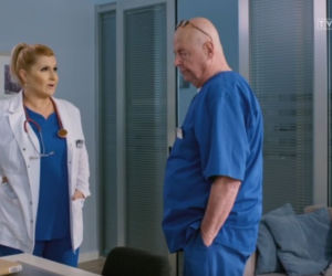 Na dobre i na złe, odcinek 817. Alina Fisher (Katarzyna Skrzynecka), Stefan Tretter (Piotr Garlicki)