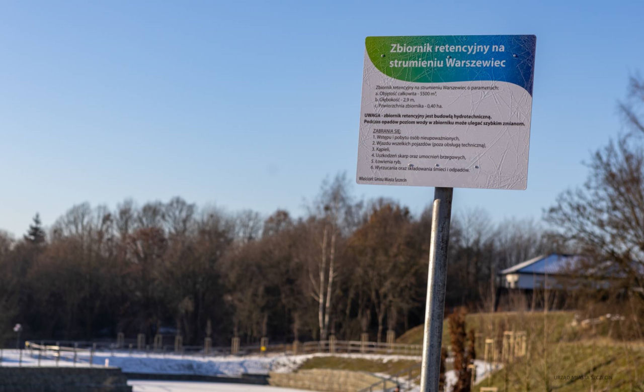 Zbiornik retencyjny na Warszewie
