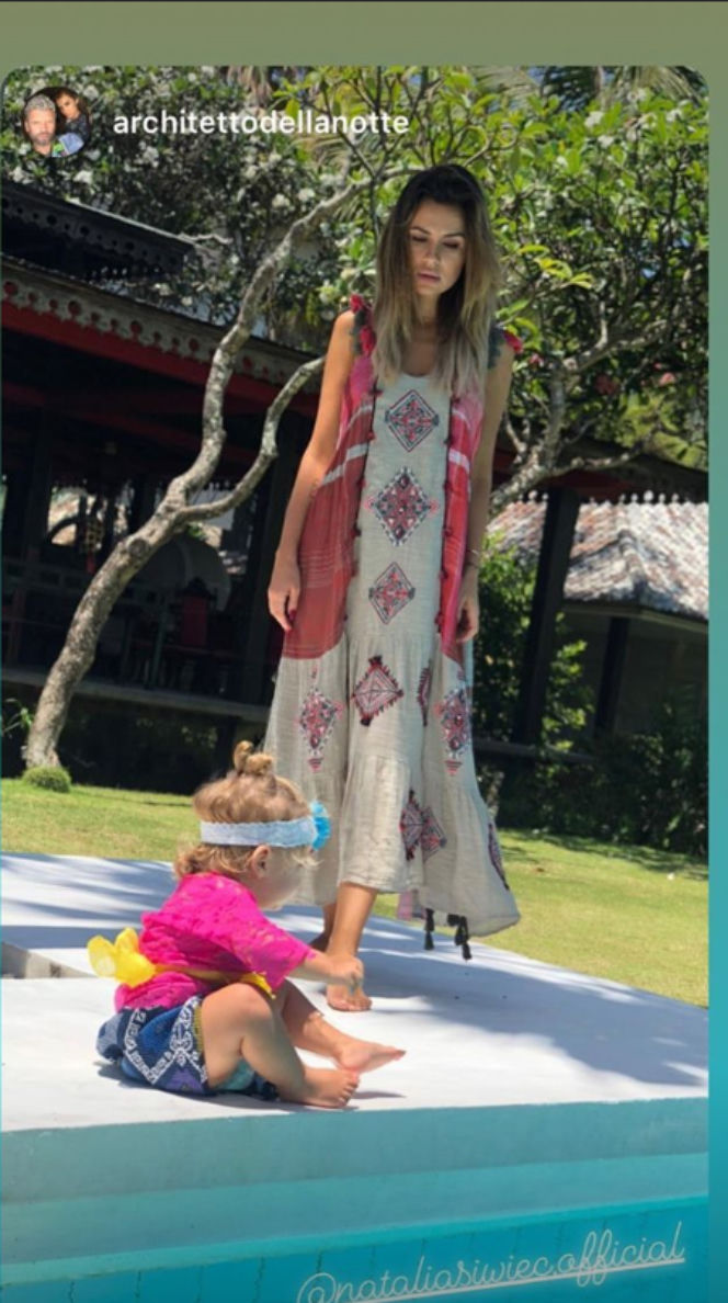 Natalia Siwiec na Bali z córeczką