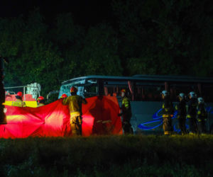 Wypadek busa Kleszczów
