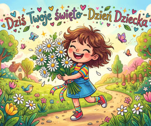 Fajna kartka na Dzień Dziecka