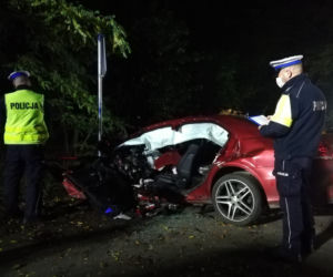 Tragedia w święto zmarłych. Auto roztrzaskało się o drzewo, kierowca nie miał szans [ZDJĘCIA]