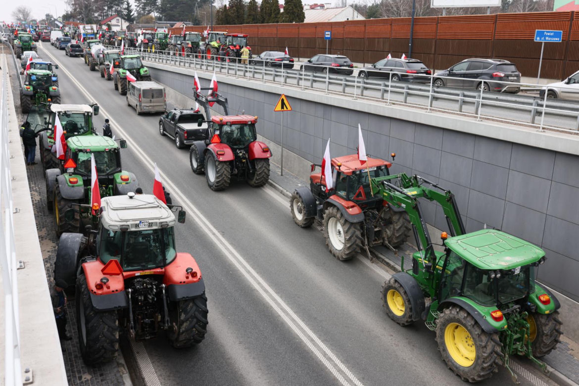 Protest rolników Zakręt
