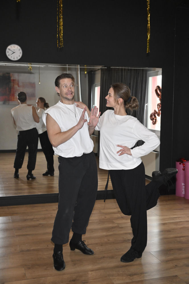 Sebastian Fabijański na probach do "Tańca z Gwiazdami"