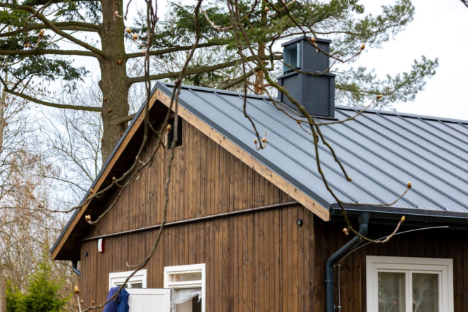 Domki fińskie na Polu Mokotowskim w Warszawie