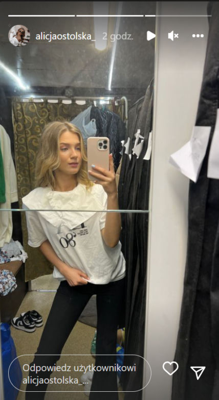 M jak miłość. Ala (Alicja Ostolska) na planie