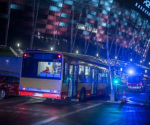 Autobusem do szpitala na Narodowy. Pierwszy taki kurs