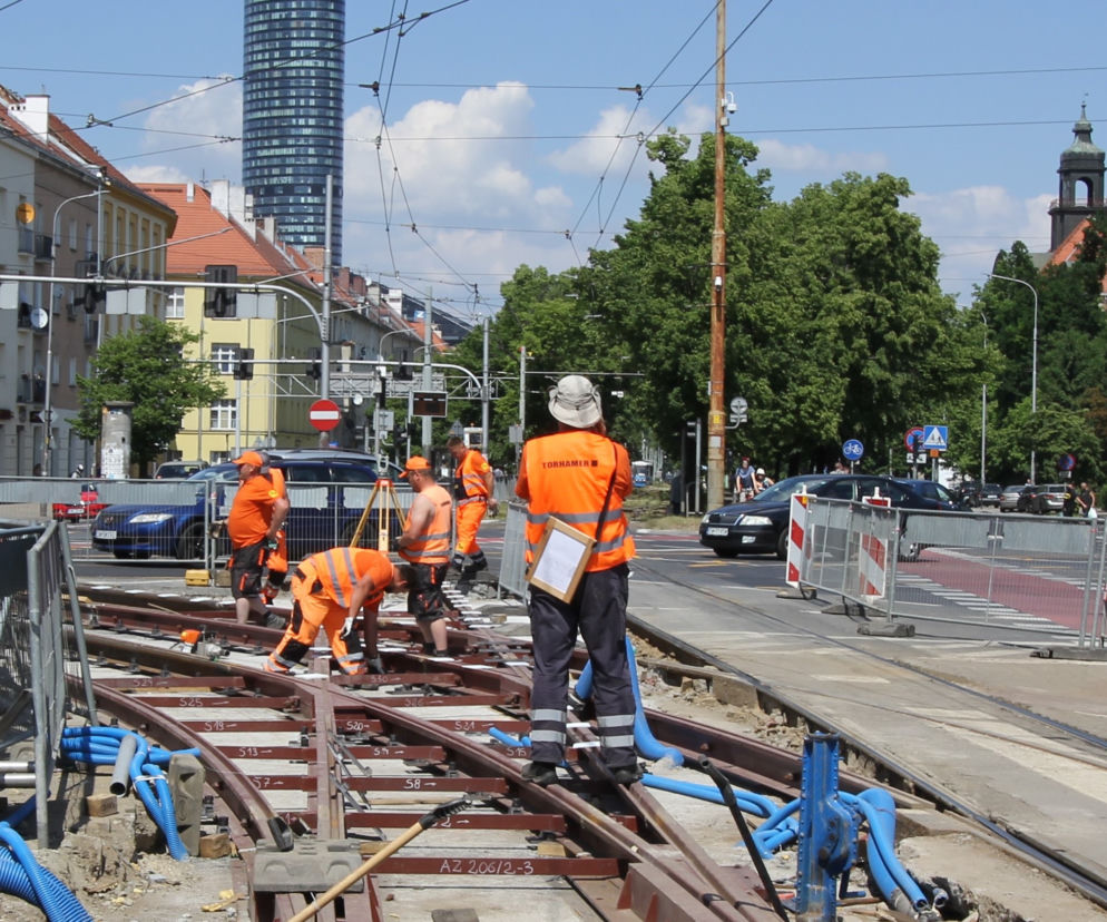 Remont torowiska we Wrocławiu