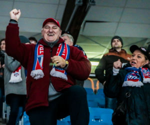 Popis strzelecki KH Energa Toruń w starciu z KS Naprzód Janów. Zdjęcia z meczu i trybun