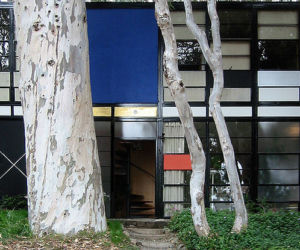 The Eames House, wejście. 