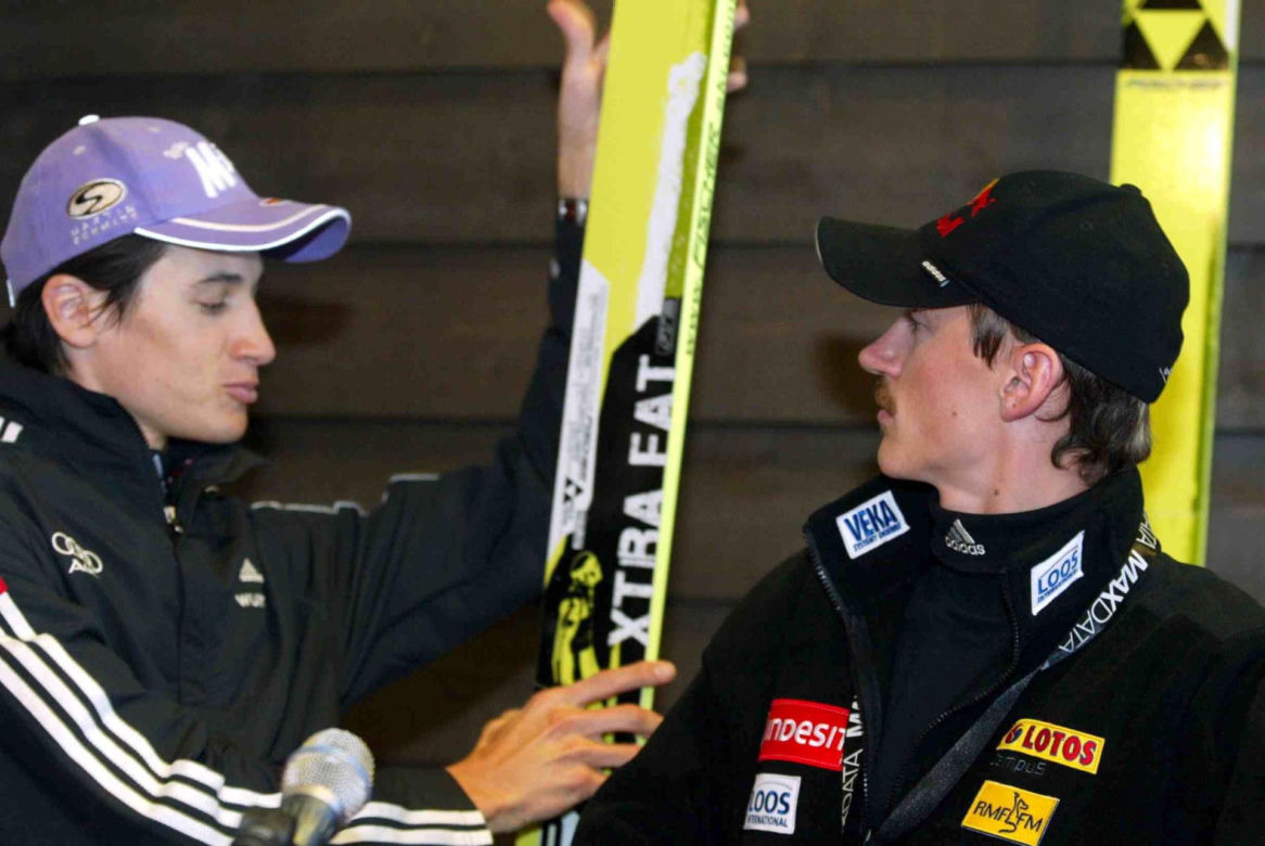 Małysz świętował w aucie bez silnika
