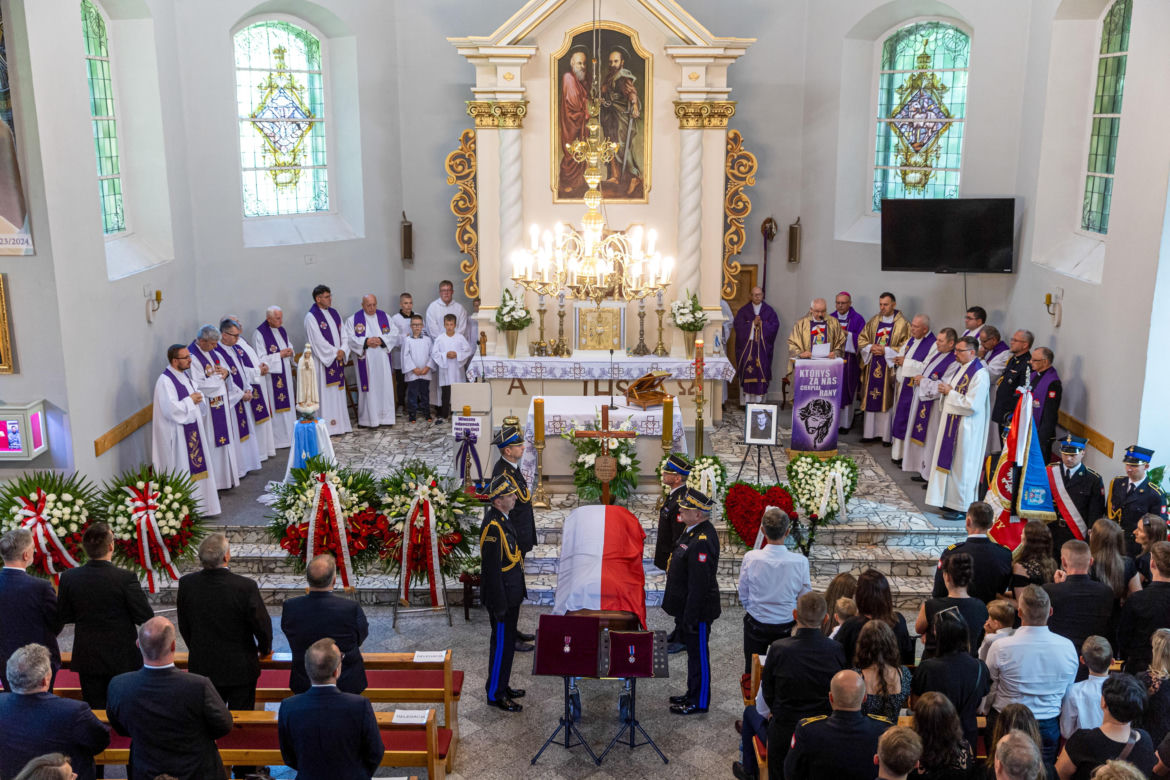 Ostatnie pożegnanie st. ogn. Łukasza Włodarczyka	