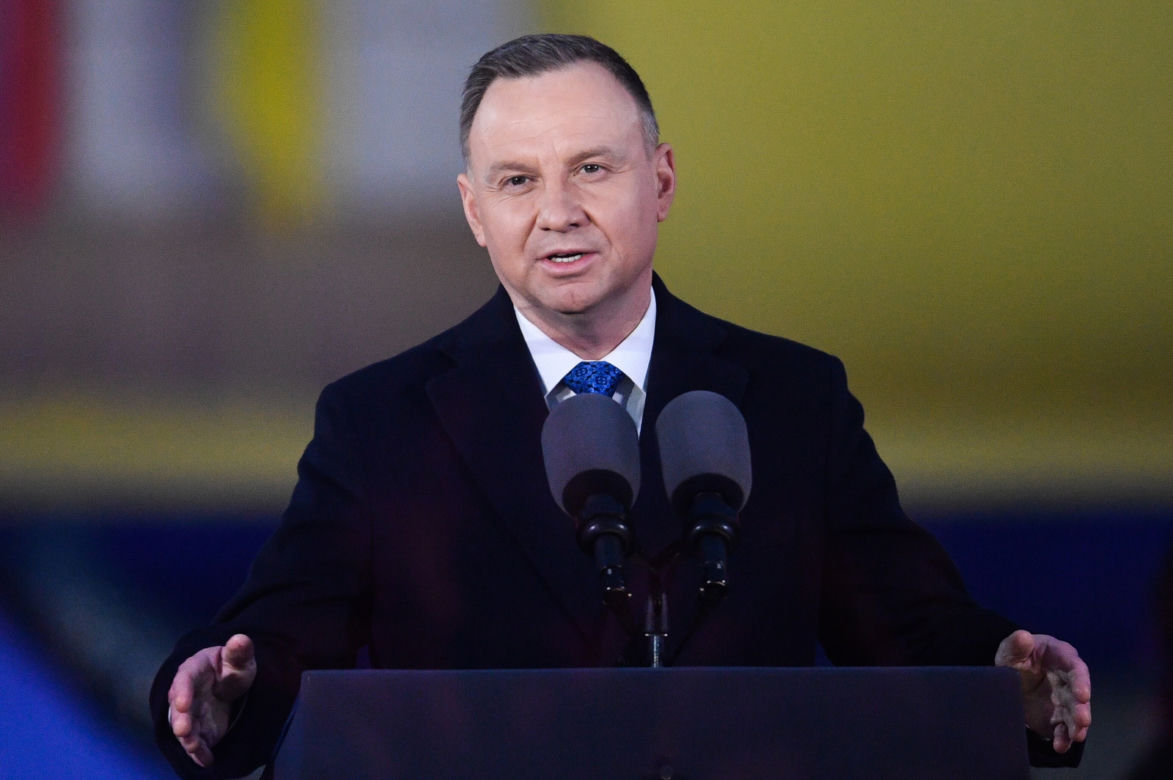 Wystąpienie Joe Bidena w Arkadach Kubickiego w Warszawie