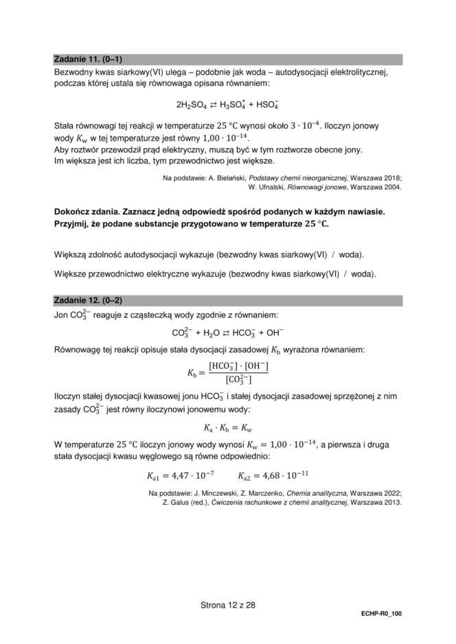 Matura 2026 Chemia FORMUŁA 2015: Arkusz CKE
