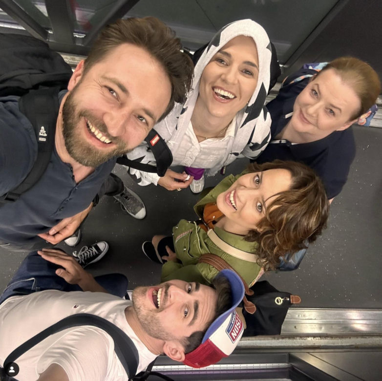Pierwsza miłość na planie. Kacper (Damian Kulec), Paulina (Jowita Budnik), Laura (Katarzyna Maciąg), Marta (Honorata Witańska), Arek (Dariusz Wieteska)