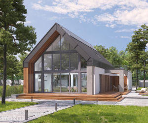 Projekt A102cG2 Dom z klimatem - wariant V