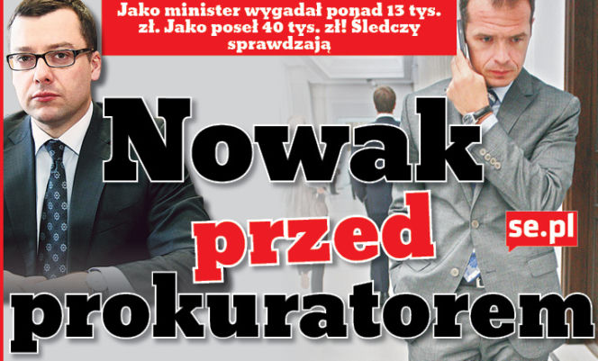 Nowak przed prokuratorem