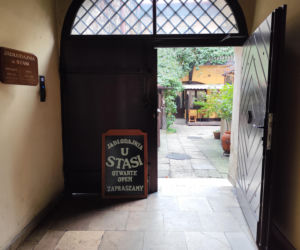 Słynna Jadłodajnia u Stasi przy ul. Mikołajskiej 12 w Krakowie