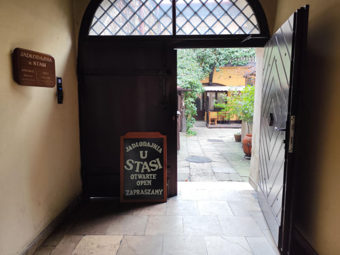 Słynna "Jadłodajnia u Stasi" przy ul. Mikołajskiej 12 w Krakowie