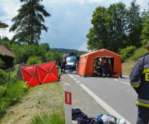 Wypadek autokaru na zakopiance 