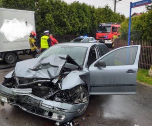 Nowy Sącz. Zderzenie dostawczaka z osobówką na ulicy Prusa