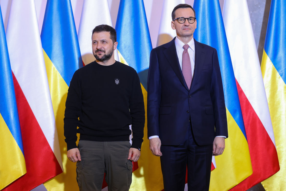 Spotkanie Wołodymyra Zełenskiego z Mateuszem Morawieckim