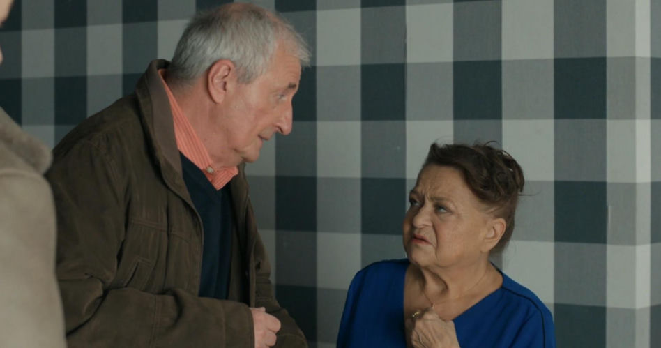 Barwy szczęścia odc. 3371. Lucyna (Grażyna Zielińska), Krzysztof Jaworski (Jacek Kałucki)