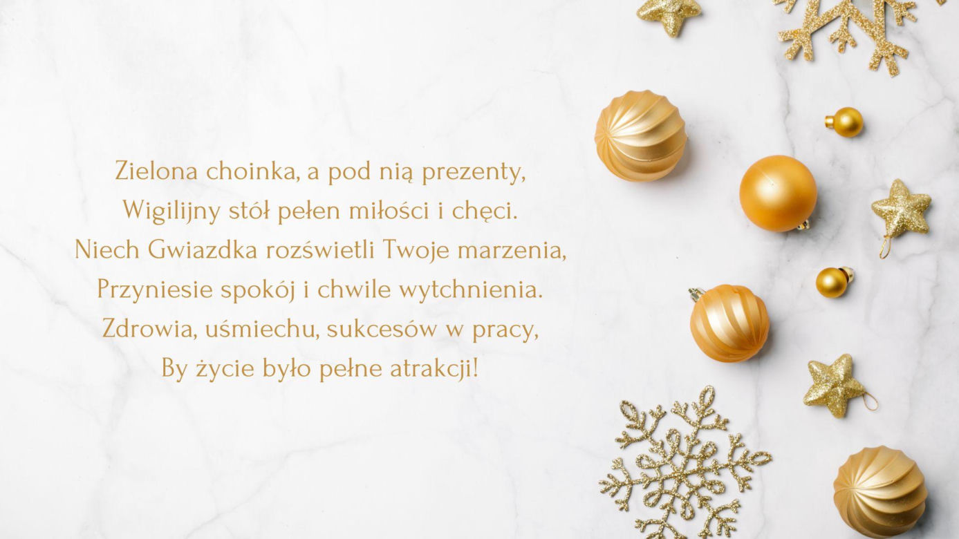Wierszyki i życzenia na Boże Narodzenie 2024