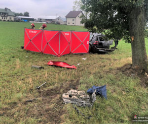 Turowo. ROZTRZASKAŁA auto o drzewo! NIE ŻYJE 22-latka [ZDJĘCIA]