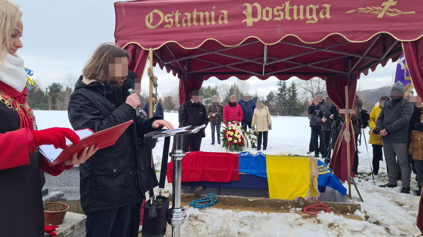 Poruszające słowa brata na pogrzebie żołnierza, który zginął w Ukrainie