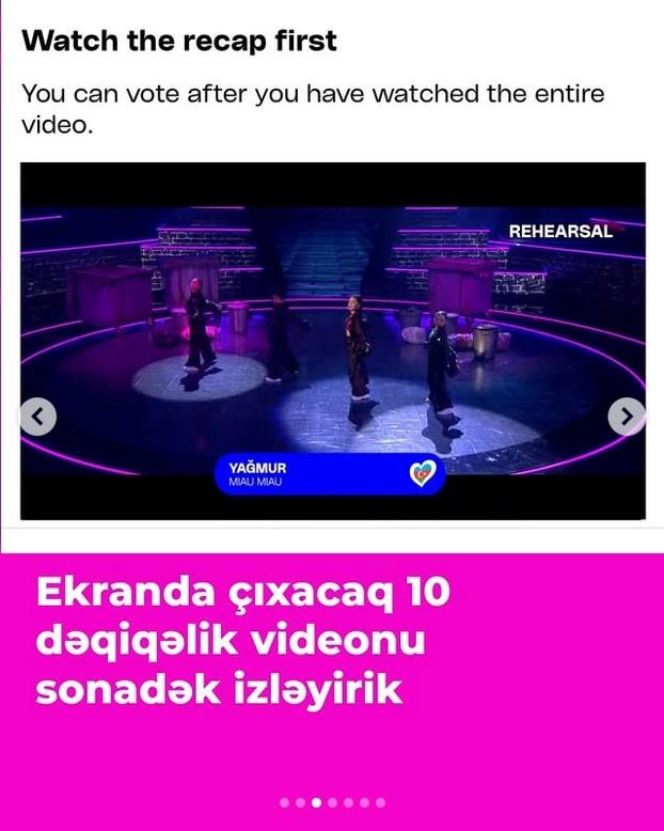 Azerbejdżan reprezentuje Yağmur z piosenką "Miau Miau"