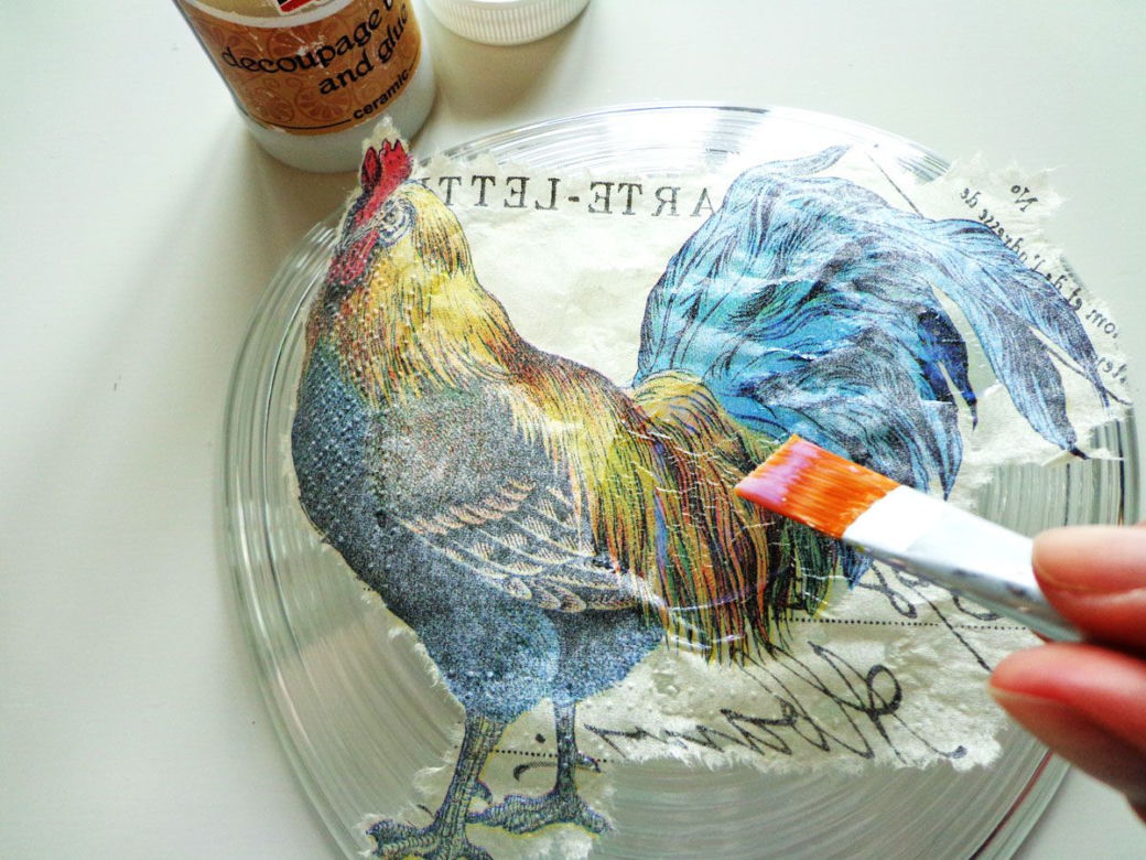 Decoupage na szkle