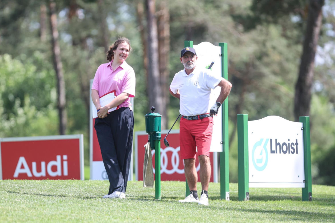 Michał Probierz na polu golfowym