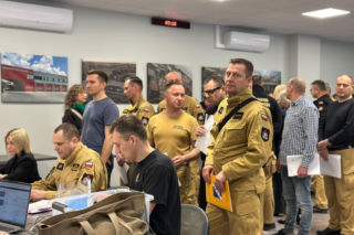 Strażacy ze świętokrzyskiego badają się w pracy